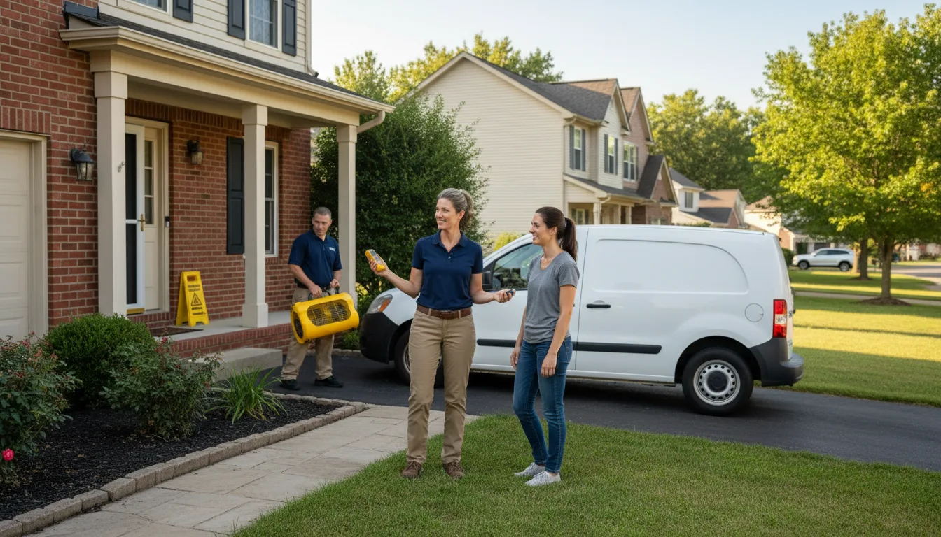 Water restoration image for Water Damage & Restoration Services in Waskom, TX